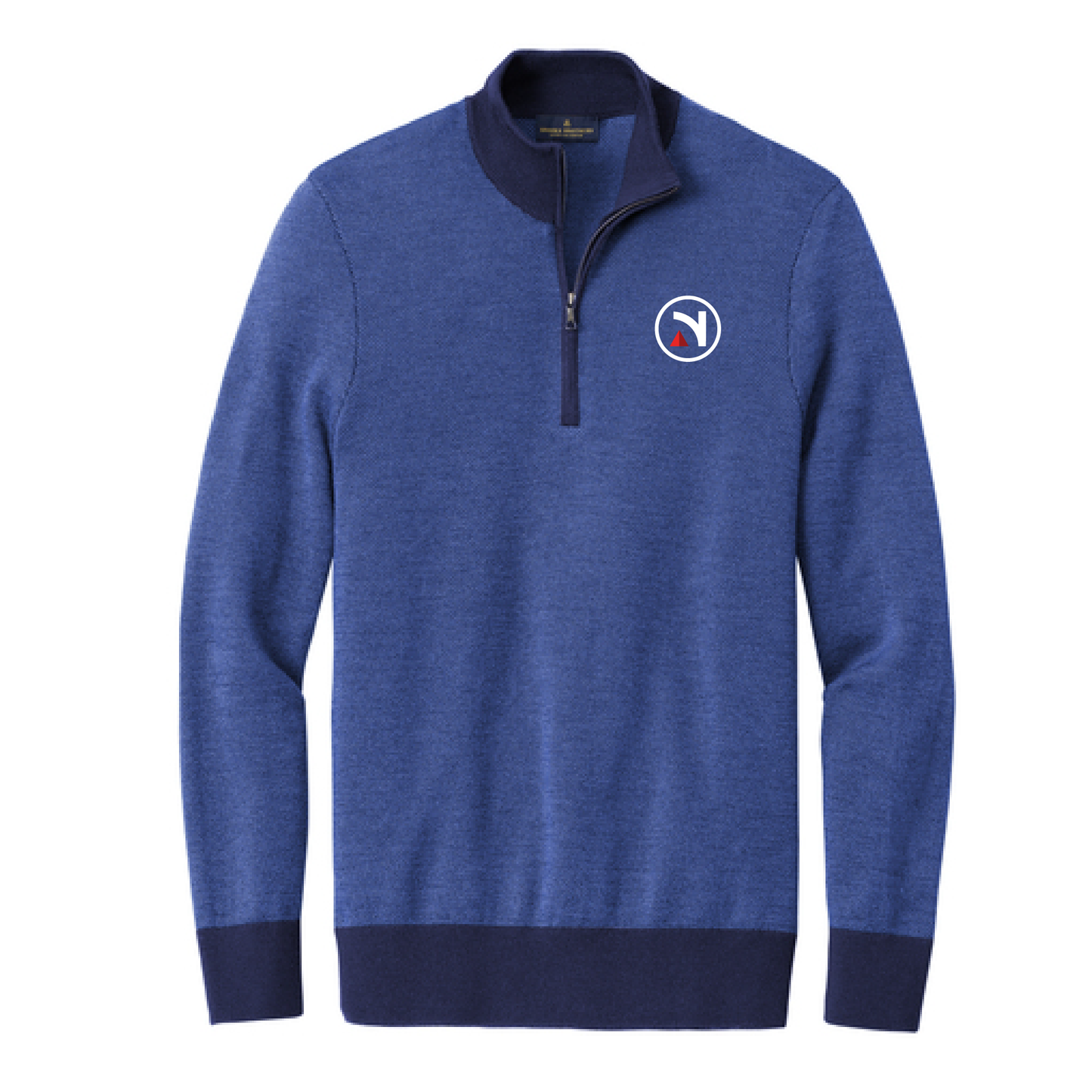 Brooks Brothers Washable Merino Birdseye 1/4-Zip Sweater