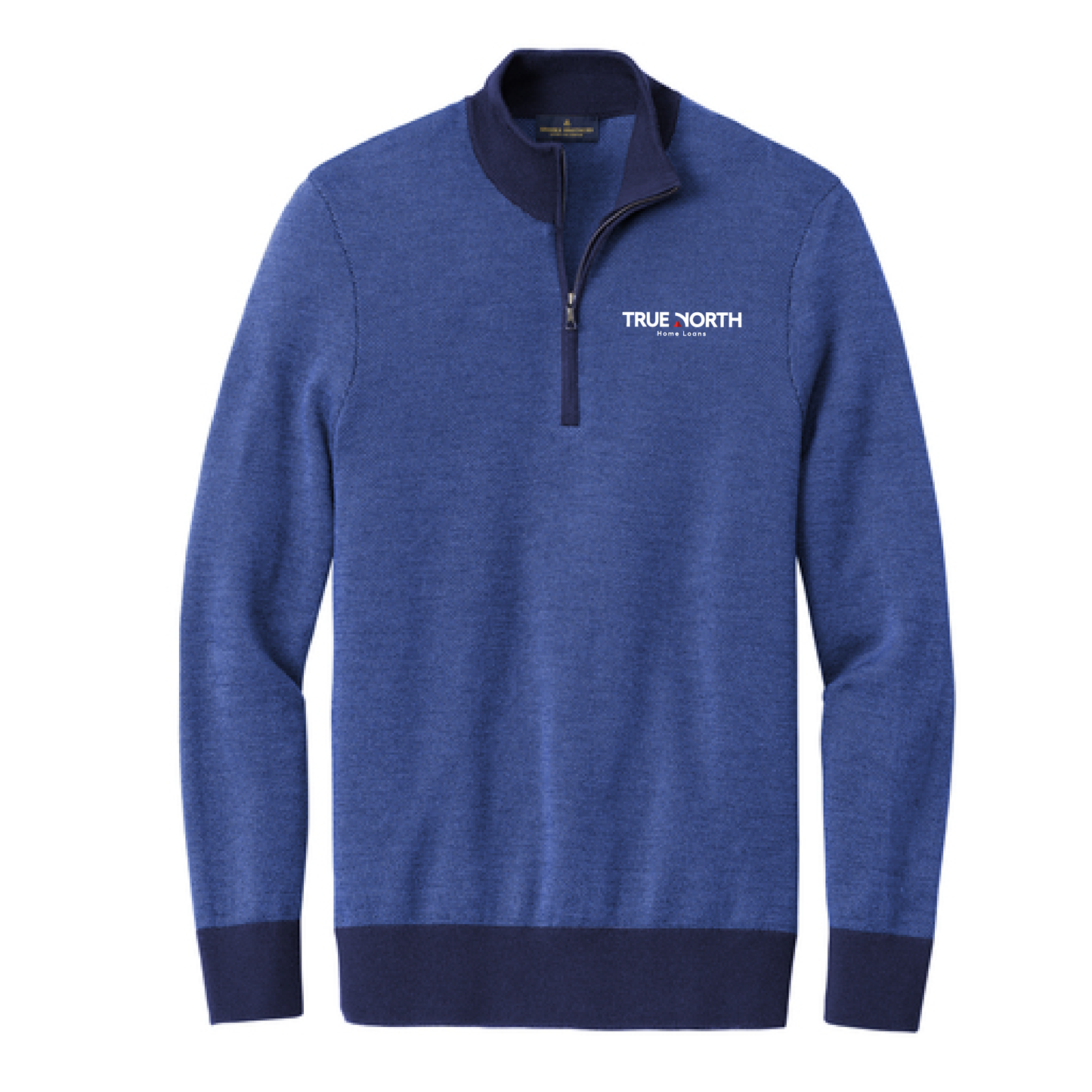 Brooks Brothers Washable Merino Birdseye 1/4-Zip Sweater